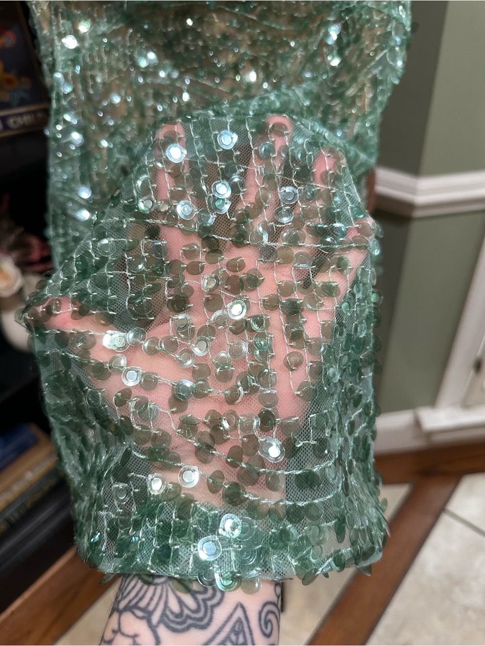 Fashion Nova “Mermaid Kisses” Sequin Mini Dress – Mint – Size XL – NWOT - Picture 8 of 14